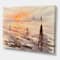 Designart - Panorama of Venice Laguna At Sunset - Nautical & Coastal Canvas Wall Art Print